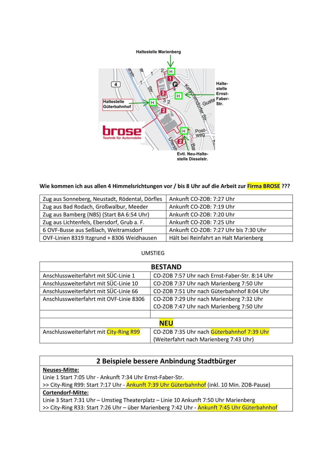 Eine Ringbuslinie für Coburg