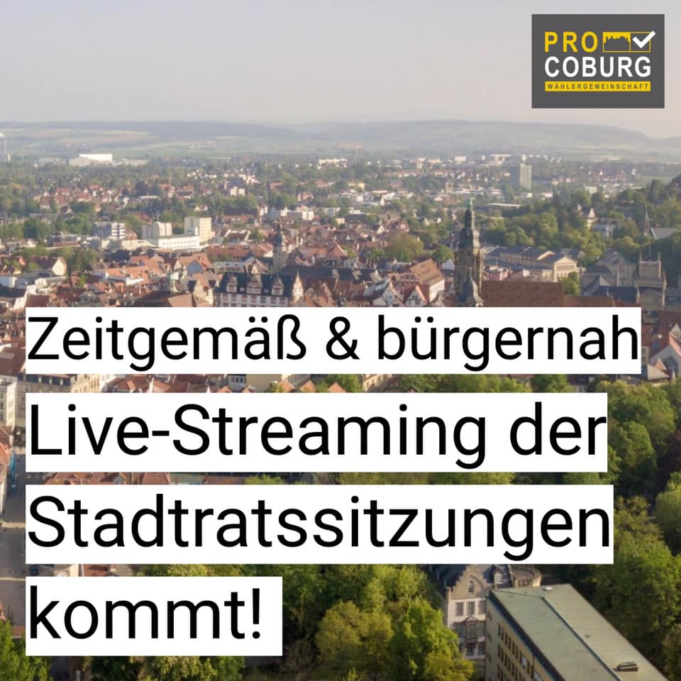 Streaming: Stadtrat macht den Weg frei!